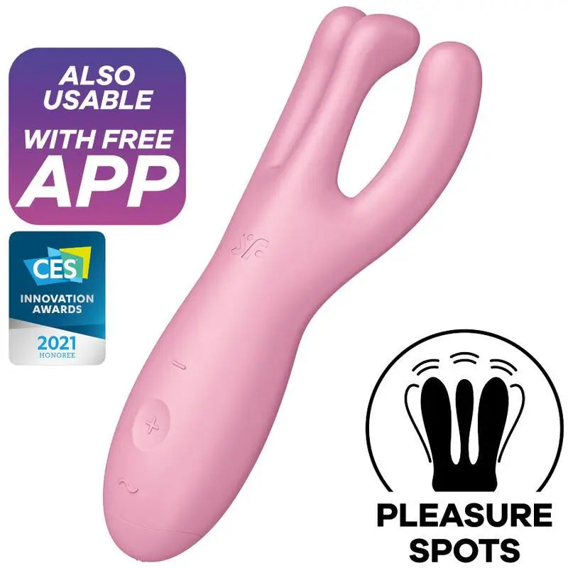 Satisfyer Connect Threesome 4 Vibrator App - Pink