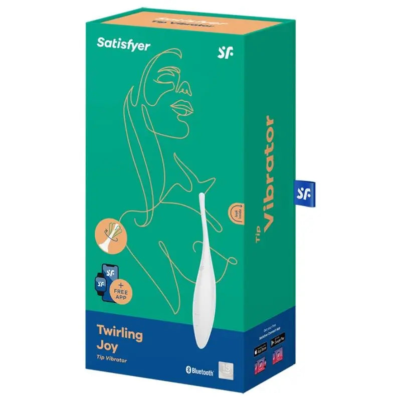 Satisfyer Connect Twirling Joy Clitoral Stimulator - White
