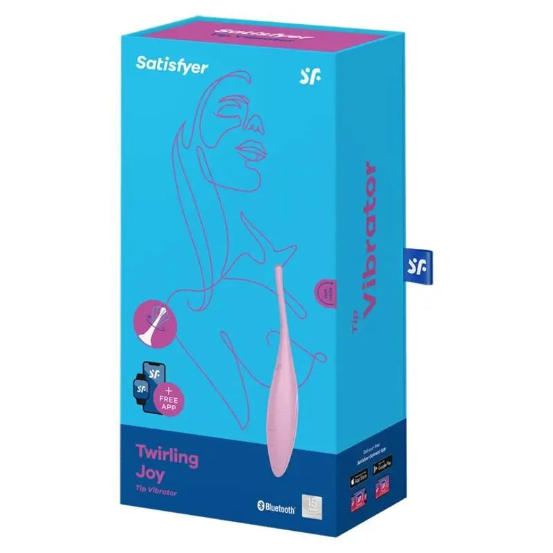 Satisfyer Connect Twirling Joy Clitoral Stimulator - Pink