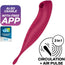 Satisfyer Connect Twirling Pro+ Stimulator & Vibrator App - Red