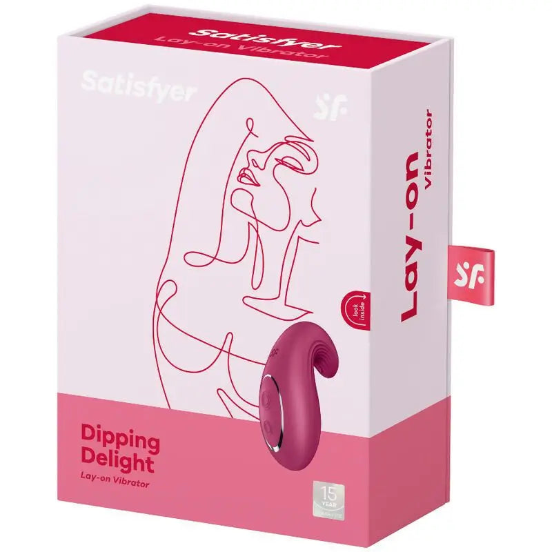 Satisfyer Layons Dipping Delight Lay-On Vibrator - Red