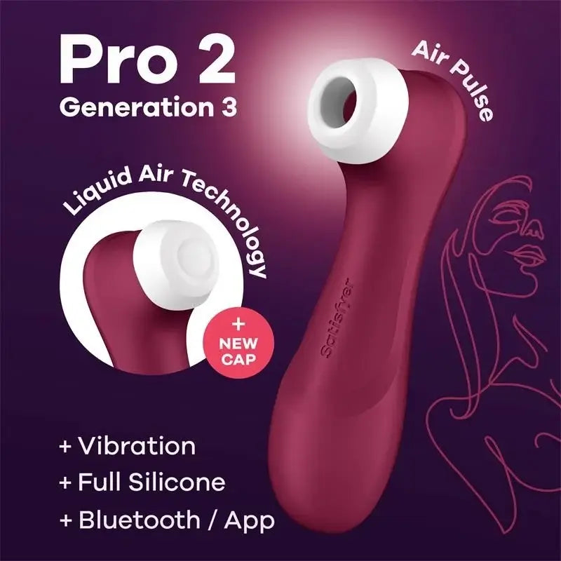 Satisfyer Pro 2 Generation 3 Garnet Bluetooth & App