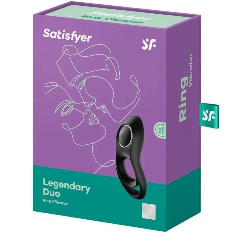 Satisfyer Ring Legendary Duo Vibrating Ring Black