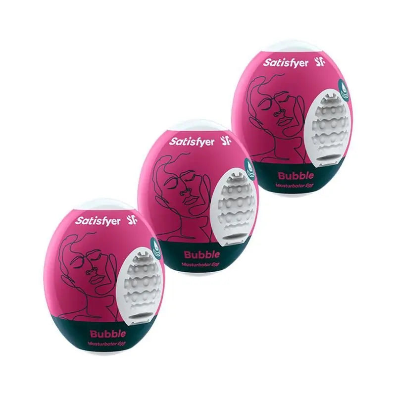 Satisfyer Set 3 Masturbator Eggs Bubble Model
