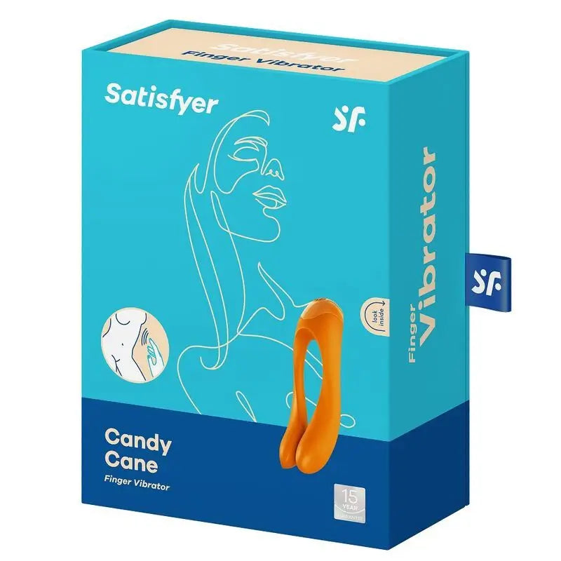 Satisfyer Vibrator Candy Cane Orange Finger Vibrator