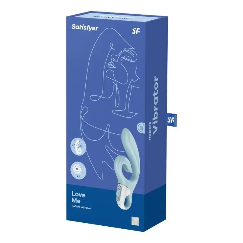 Satisfyer Vibrator Love Me Rabbit Vibrator - Blue