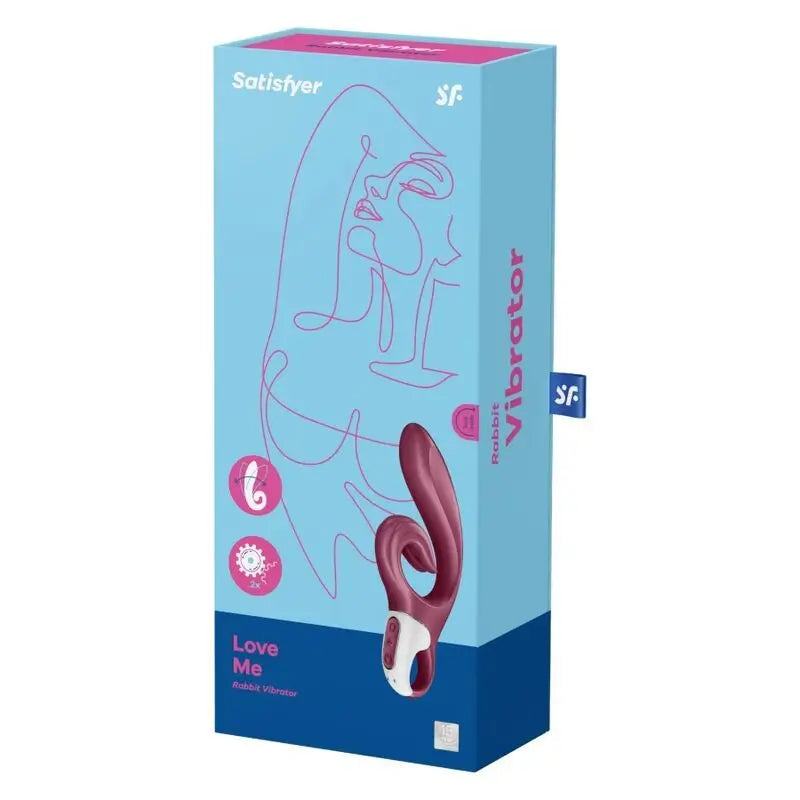 Satisfyer Vibrator Love Me Rabbit Vibrator - Red