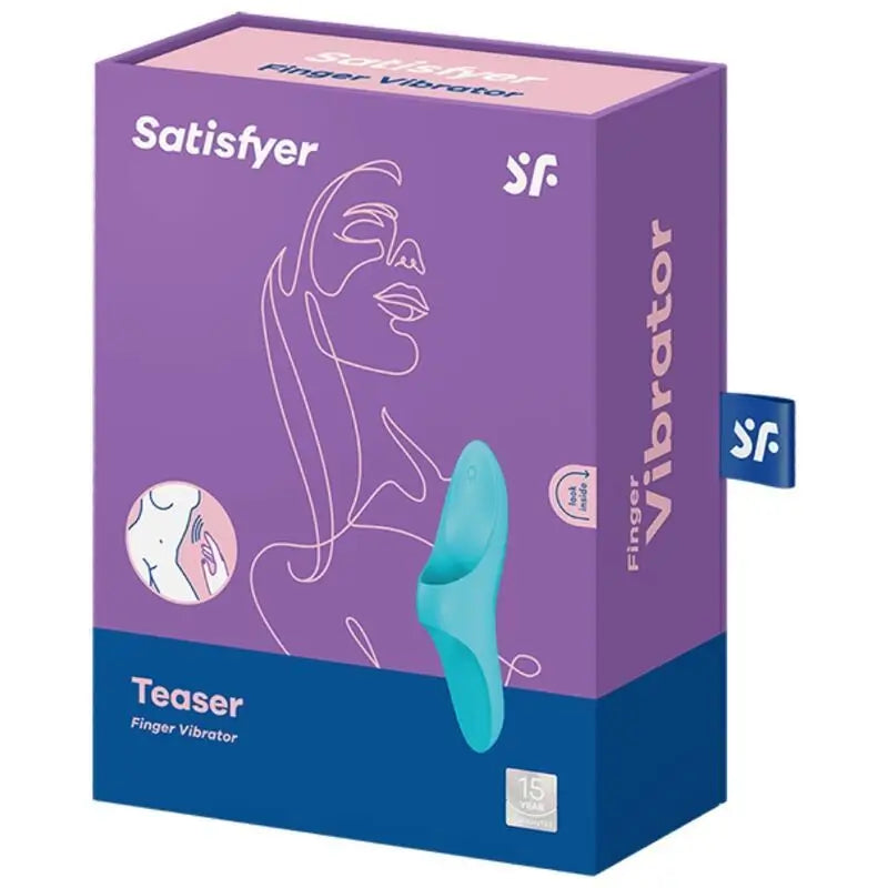 Satisfyer Vibrator Teaser Vibrating Thimble - Light Blue