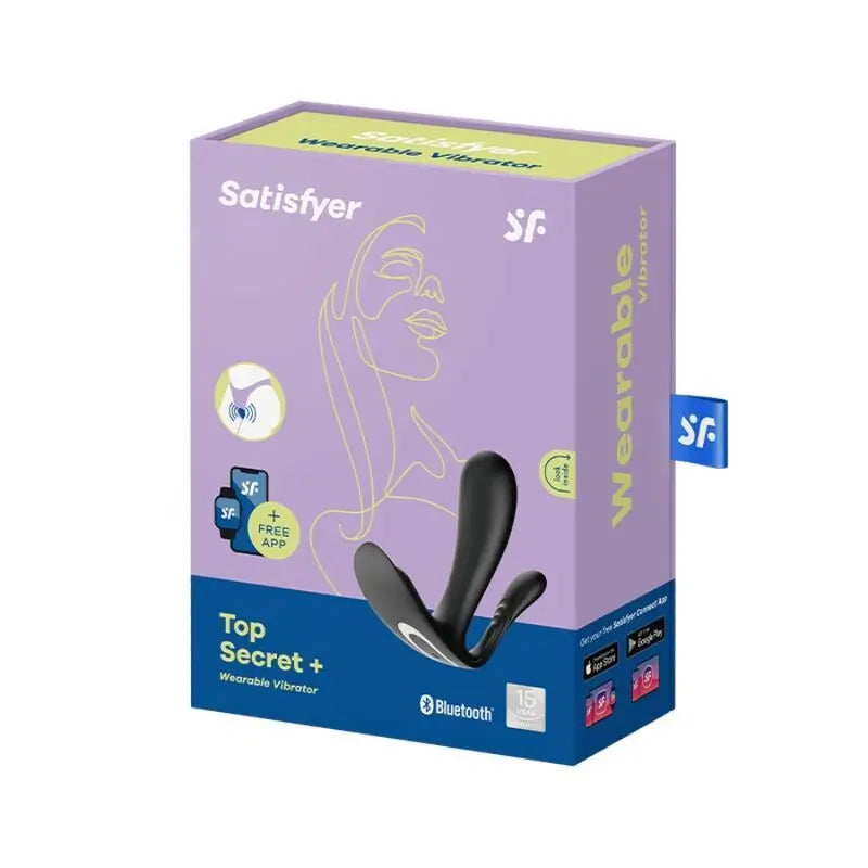Satisfyer Vibrator Top Secret + Vibrator Black