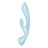 Satisfyer Vibrator Triple Oh Hybrid Vibrator - Blue