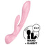 Satisfyer Vibrator Triple Oh Hybrid Vibrator - Red