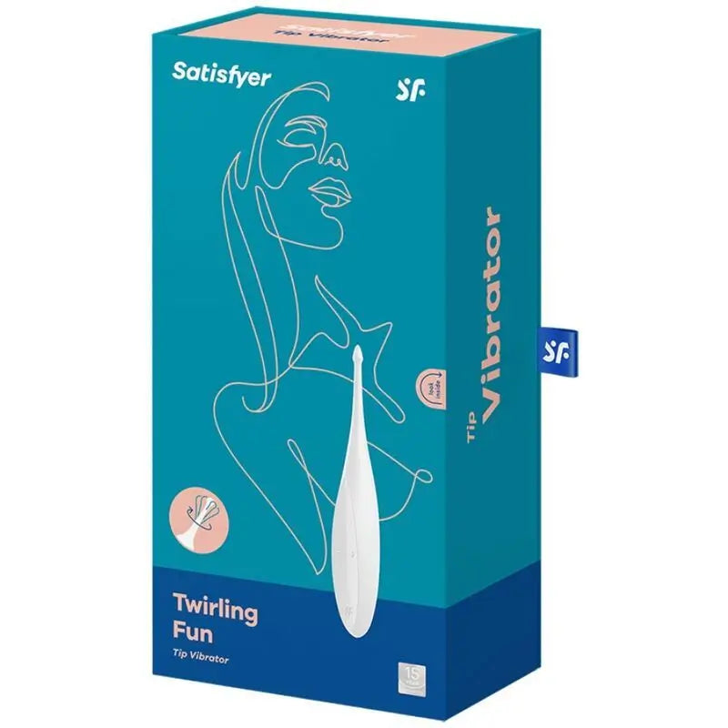 Satisfyer Vibrator Twirling Fun Clitoral Stimulator - White
