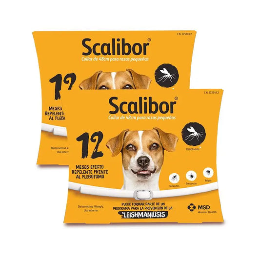 Scalibor Anti-Parasite Collar for Dogs 48 cm, Pack 2 Units