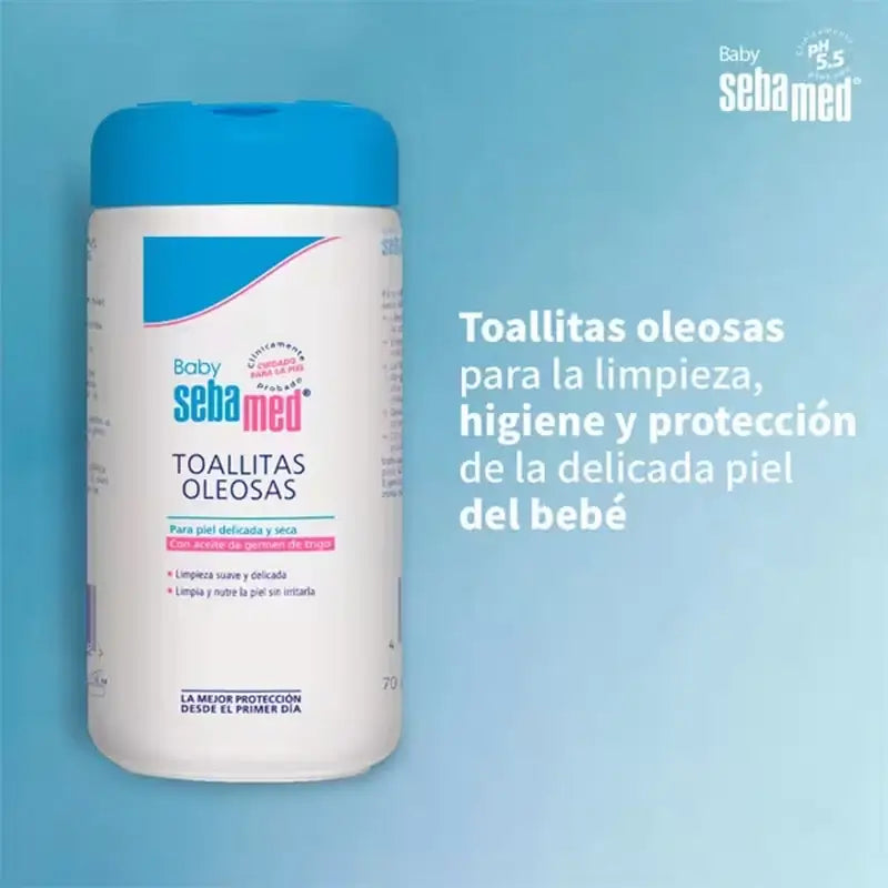 SEBAMED Baby Oil Wipes 70 Units