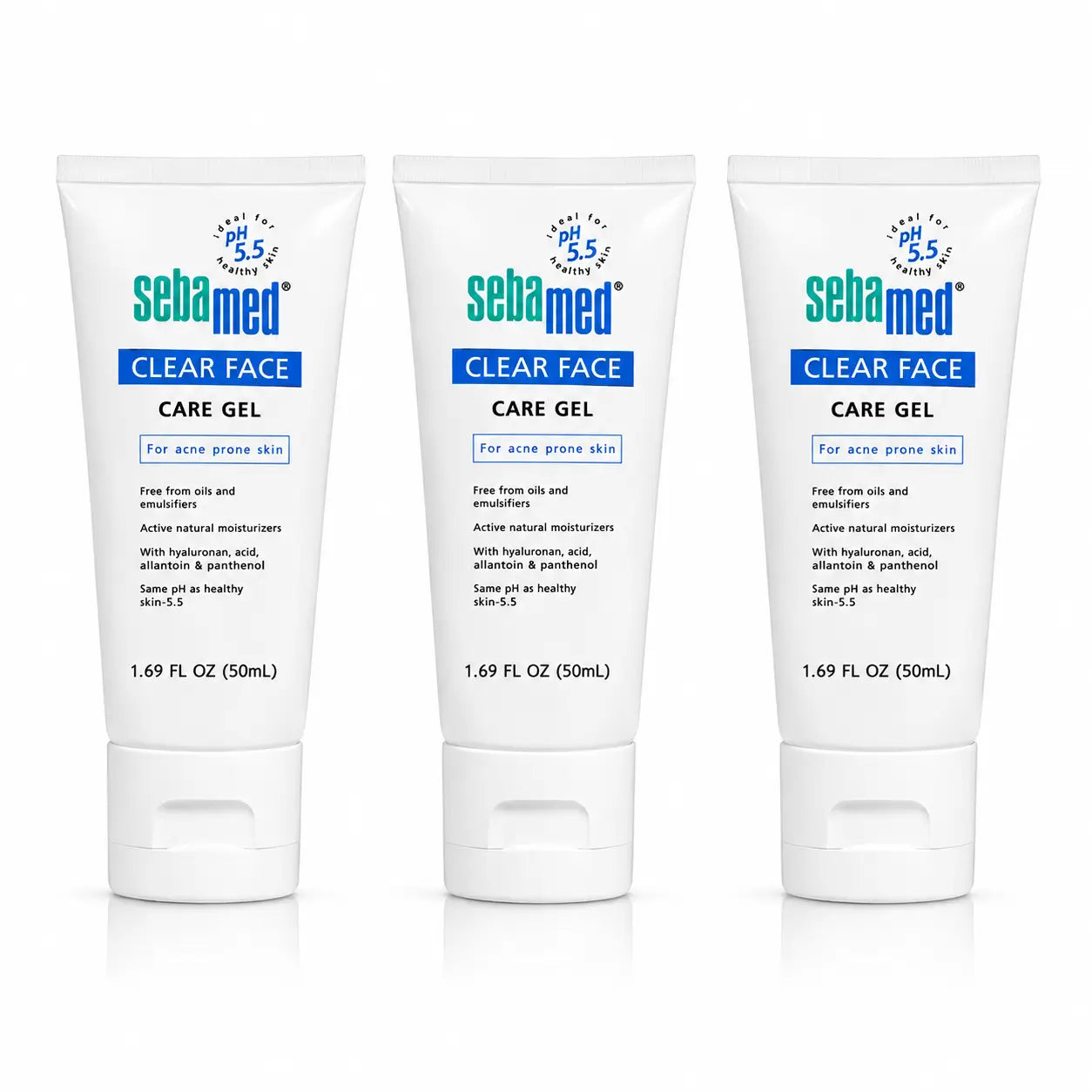 Sebamed Clear Face Moisturising Gel 50 Ml, pack 3