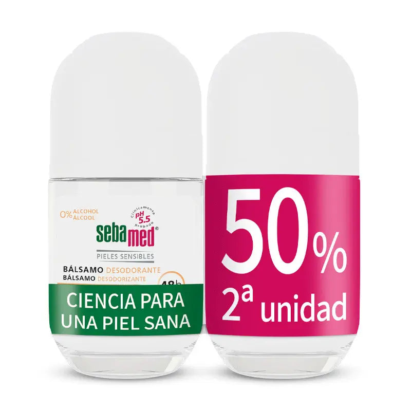 SEBAMED Duplo Deodorant Roll On Sensitive, 50ml