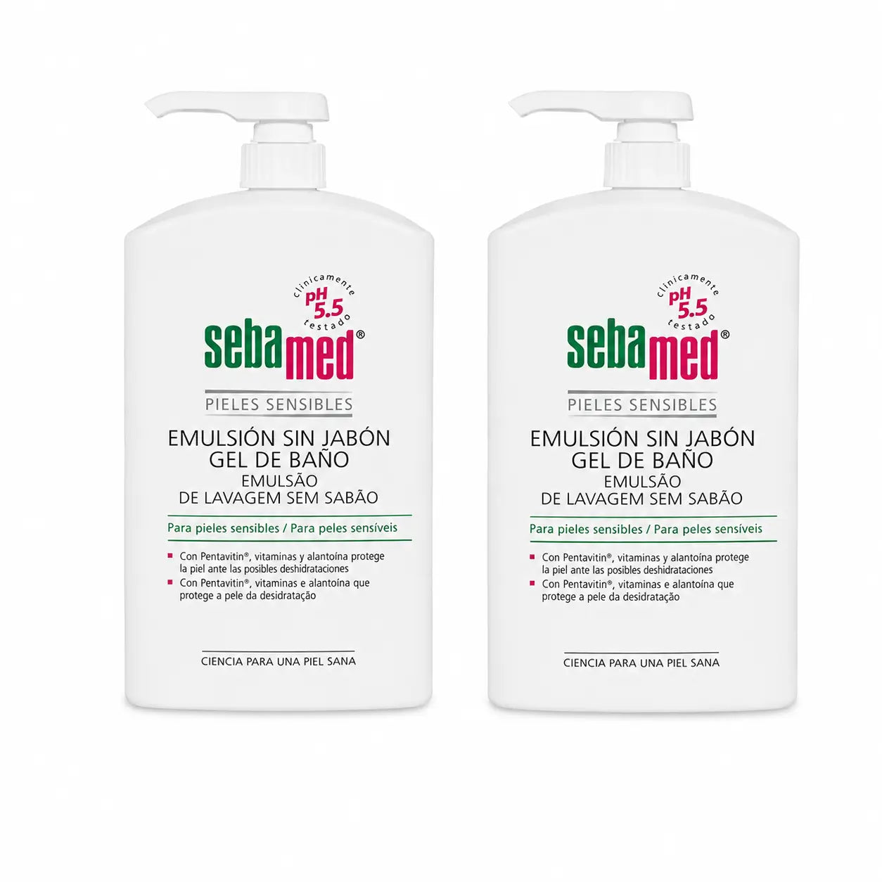 Sebamed Bath Gel Soap Free Emulsion 1000 Ml, pack 2