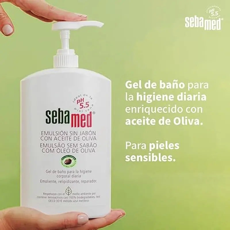 SEBAMED Soap-free Emulsion Gel with Olive Oil 1000 ml