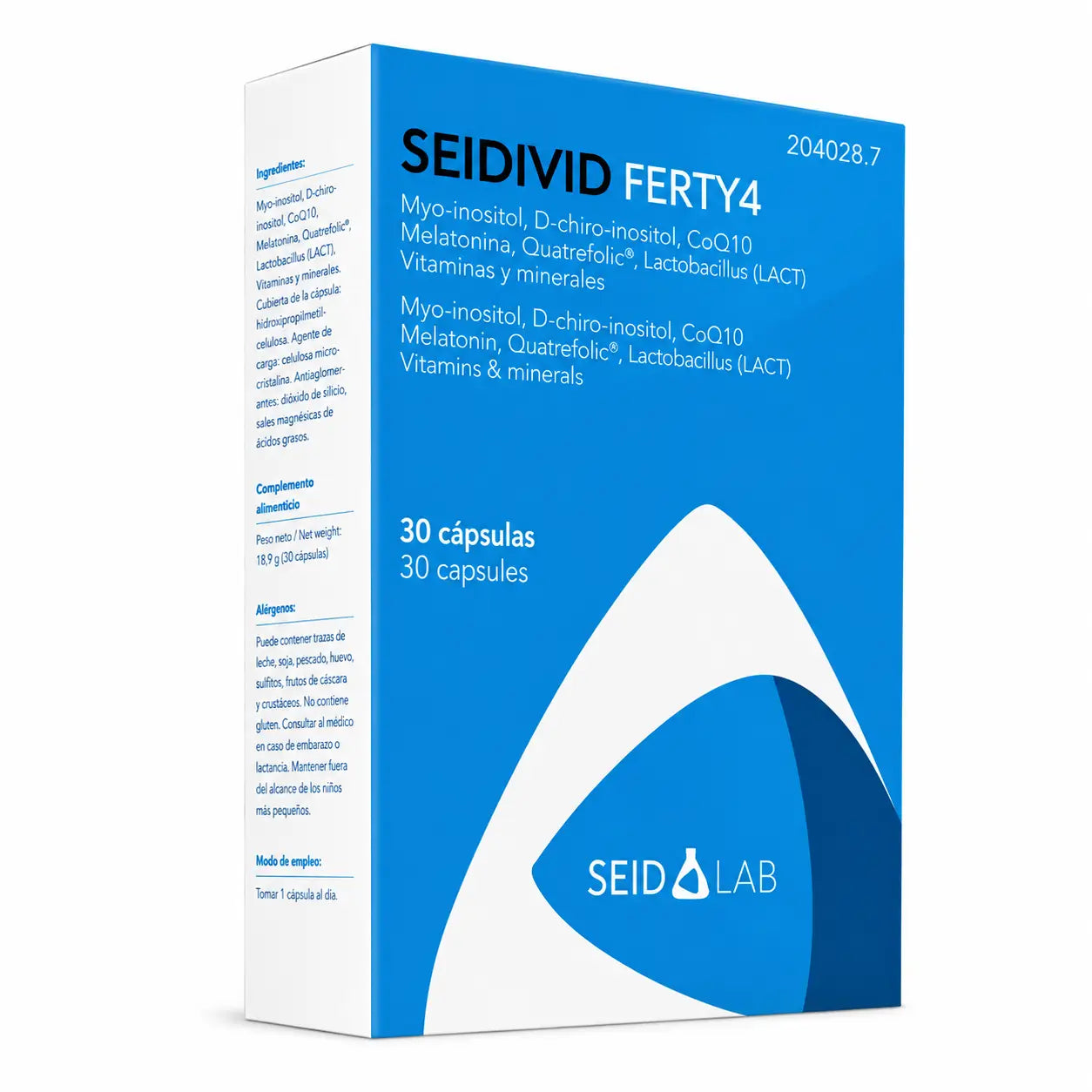 Seidivid Ferty4 Food Supplement, 30 Capsules