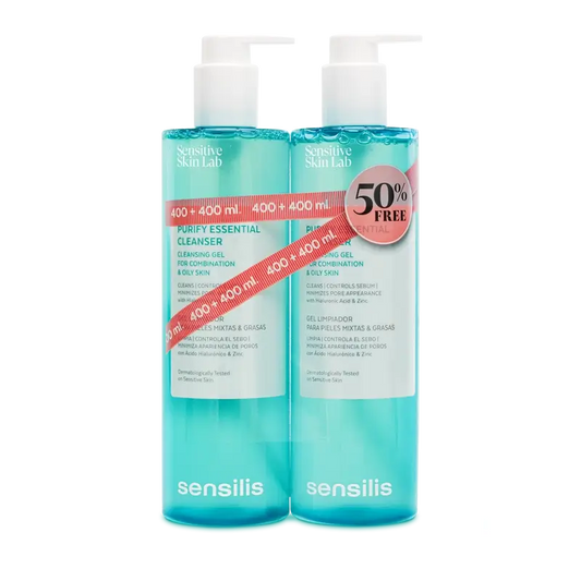 Sensilis Facial Hygiene Duplo Purify Essential Cleanser , 400+400 ml