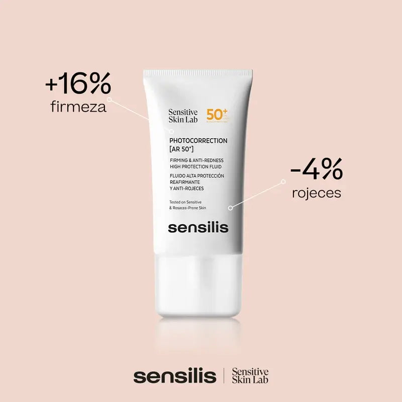 Sensilis Photocorrection [Ar SPF 50+] Firming and Anti-Redness Fluid 40 ml