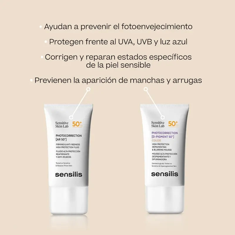 Sensilis Photocorrection [D-Pigment 50+] Colour Depigmenting Mousse 40 ml