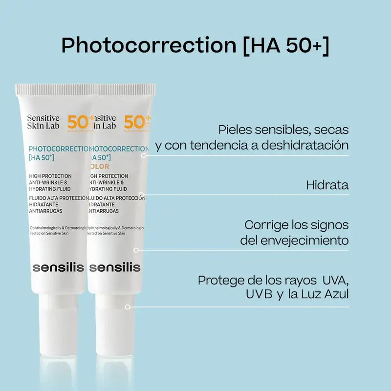 Sensilis Photocorrection [Ha 50+] Moisturising & Anti-Wrinkle Moisturiser 50Ml