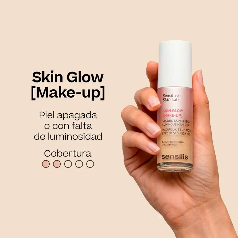 Sensilis Skin Glow Makeup Luminous Foundation - Shade Ivory 01, 30 ml