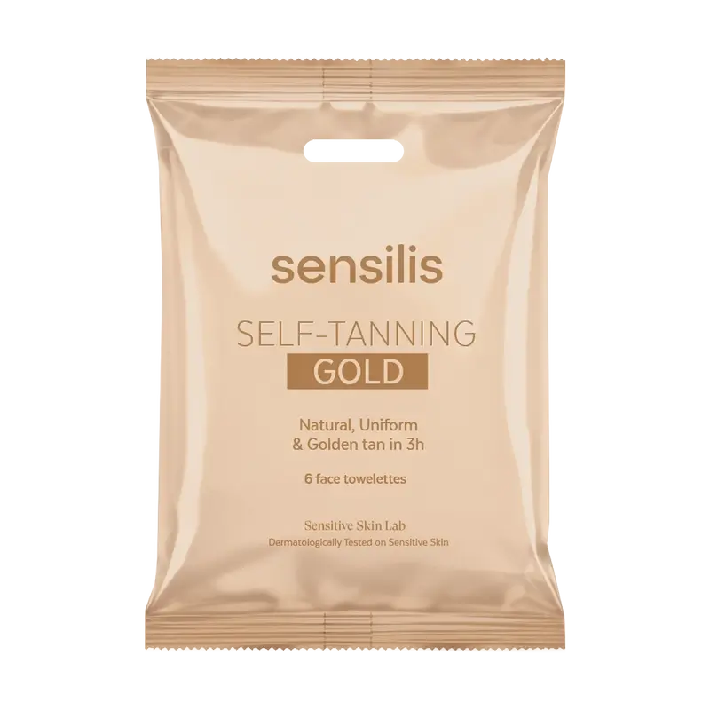 Sensilis Sun Self Tanning Sun Wipes - Gold , 6 units