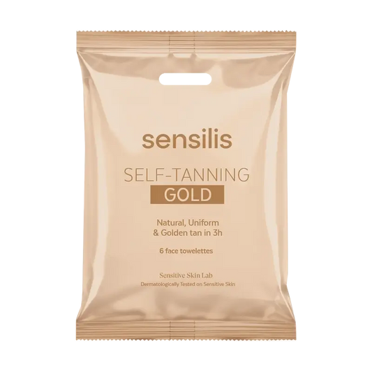 Sensilis Sun Self Tanning Sun Wipes - Gold , 6 units