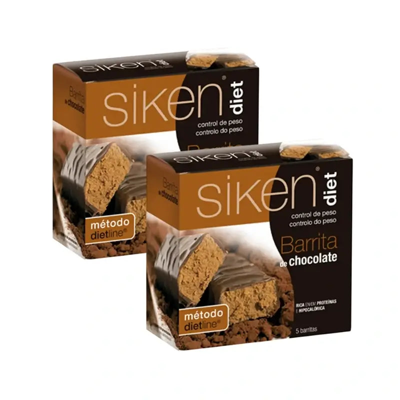 Siken Diet Chocolate Bar, 2X5 Units