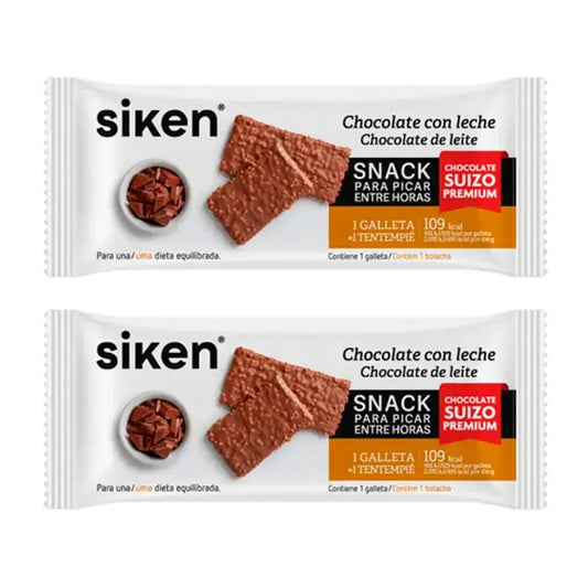 Siken Snack Milk Chocolate Biscuit, Pack 2 x 22 grams