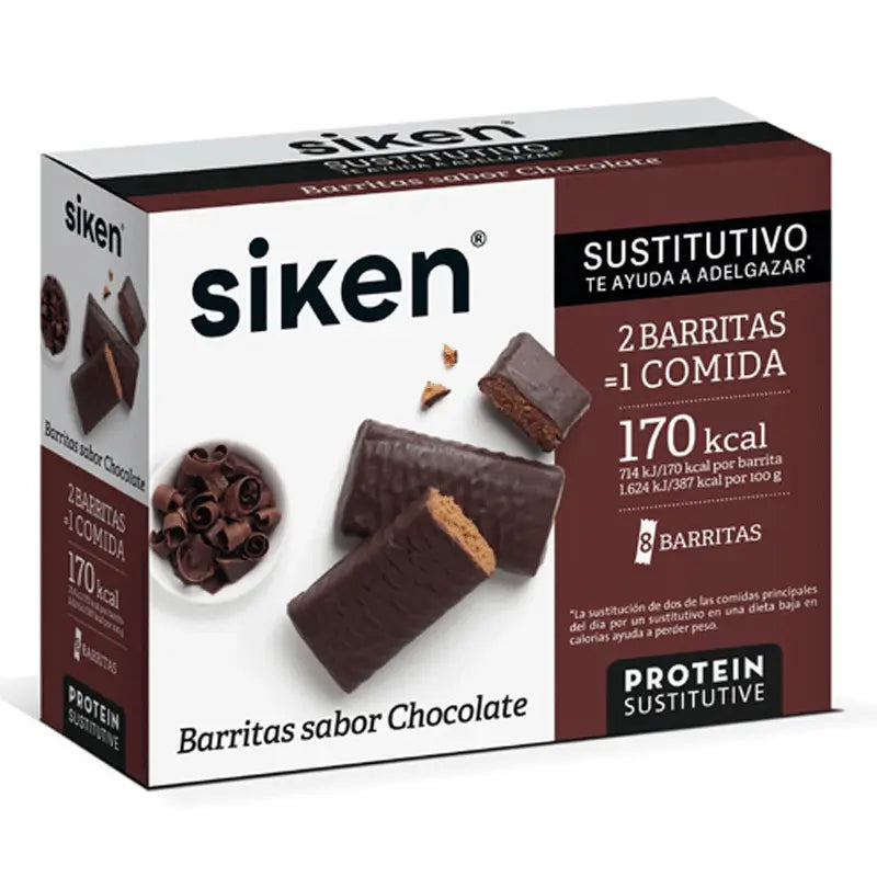 Siken Substitute Chocolate Bars 8 units