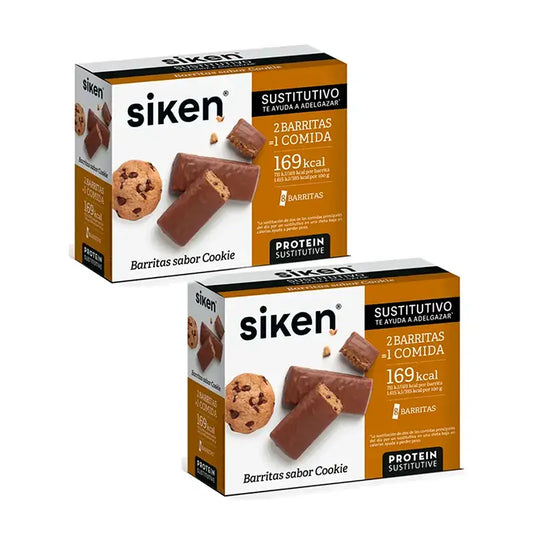 Siken Substitute Cookie Bars, Pack 2 x 8 units