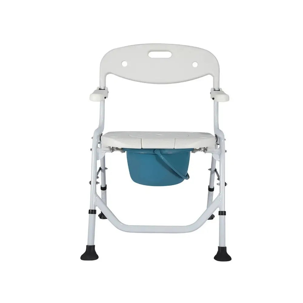 folding shower chair with toilet and folding armrests