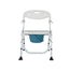 folding shower chair with toilet and folding armrests