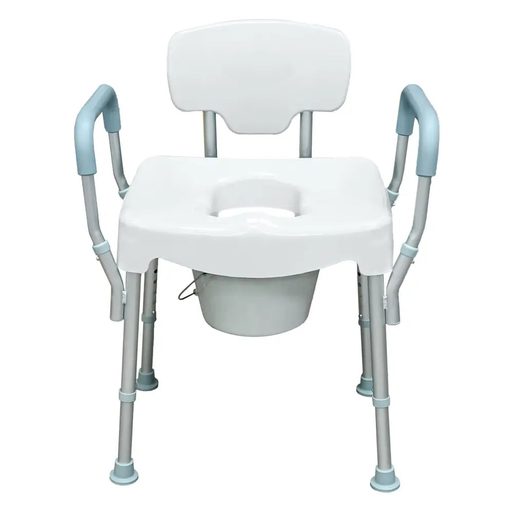 XL shower and toilet chair with armrests