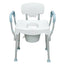 XL shower and toilet chair with armrests