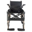 self-propelled aluminium wheelchair, folding armrests, gold