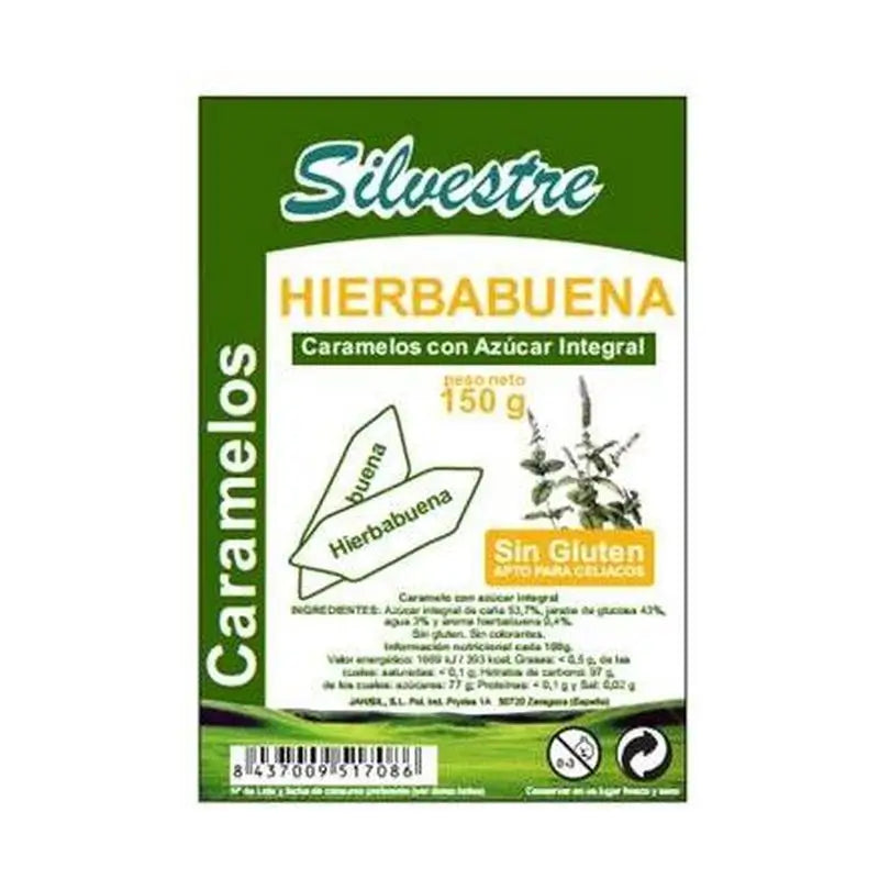 Silvestre Peppermint candies Sugar Cane Sugar 1Kg