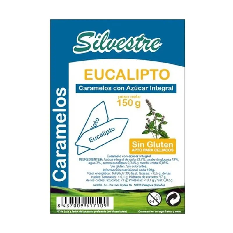 Silvestre Eucalyptus Sugar Filled Sweets 100Gr.