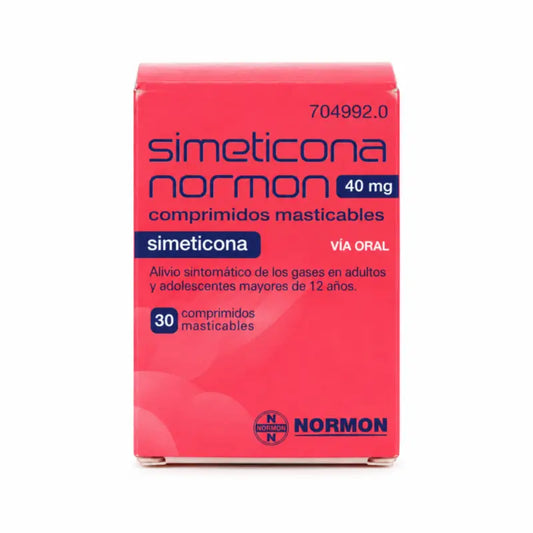 Simethicone Normon 40 mg 30 chewable tablets