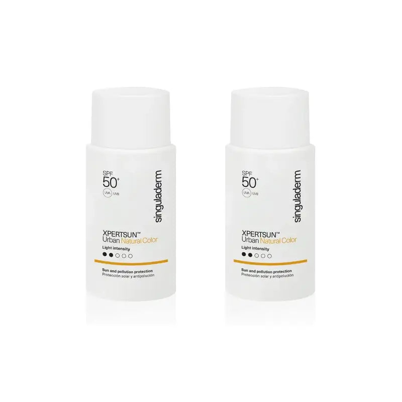 Singuladerm Xpertsun Spf50+ Urban Natural Colour Light Intensity, 2 Units