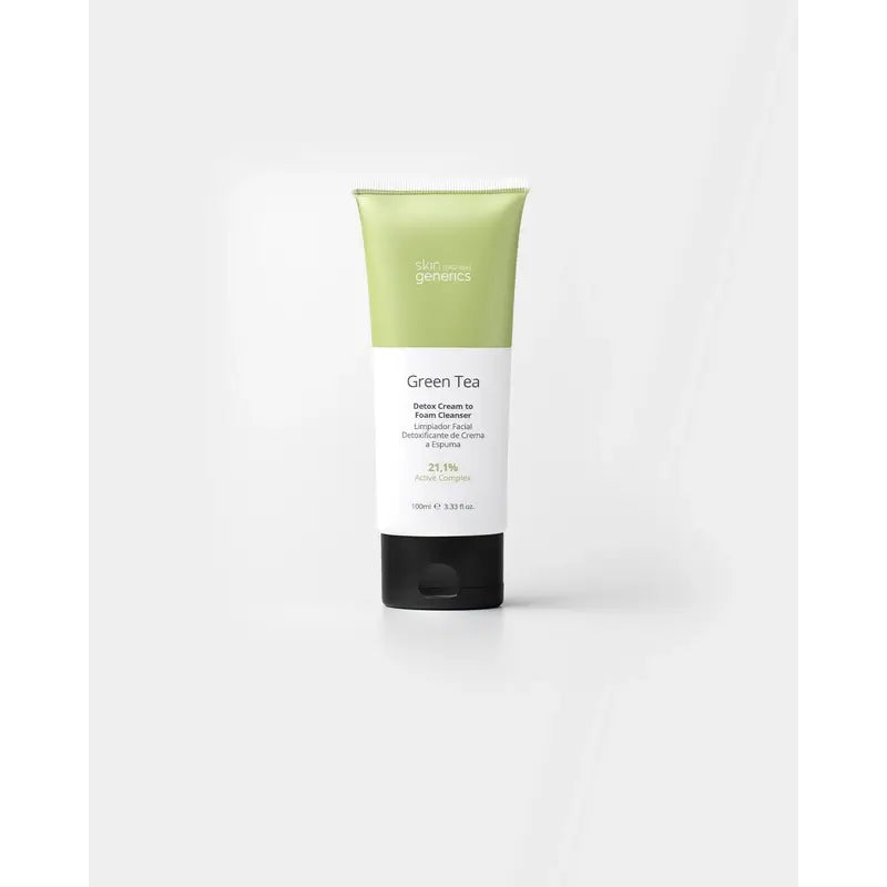 Skin Generics Green Tea Cream To Foam Cleanser 20.1%.