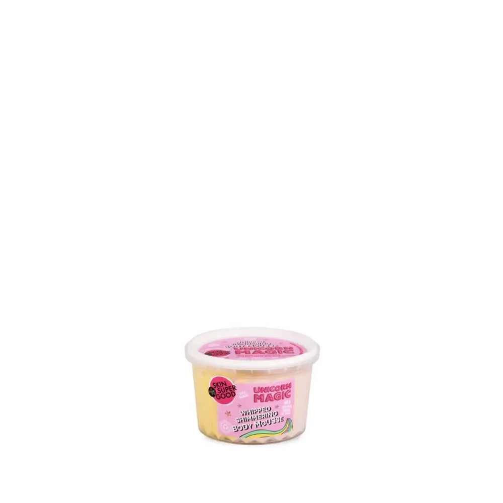 Skin Super Good Moisturising Body Mousse With Shimmer Unicorn Magic. Be Unicornious, 250 Ml