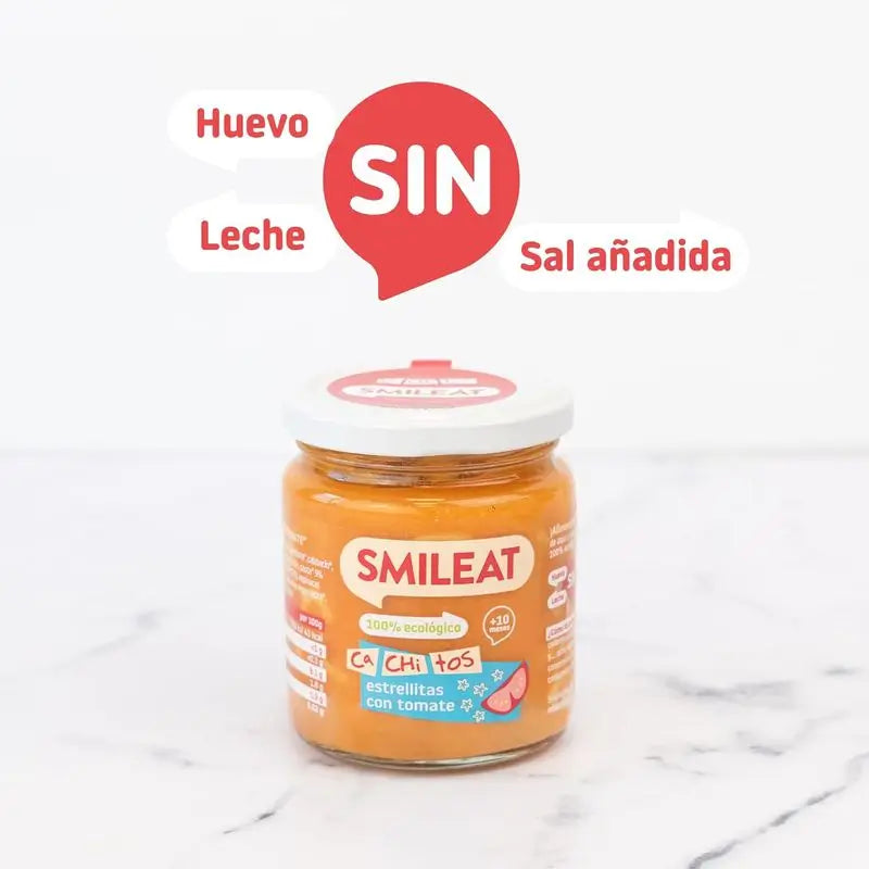 Smileat Small Jar With Tomato Pasta Chunks, Pack 6 x 230 Gr
