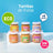Smileat Organic Raspberry & Peach Fruit Jar, Pack 6 x 130 Gr