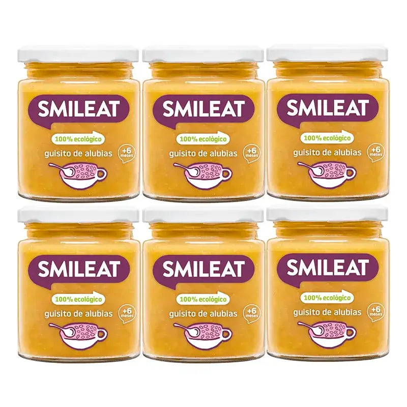 Smileat Small Bean Stew Jar, Pack 6 x 230 Gr