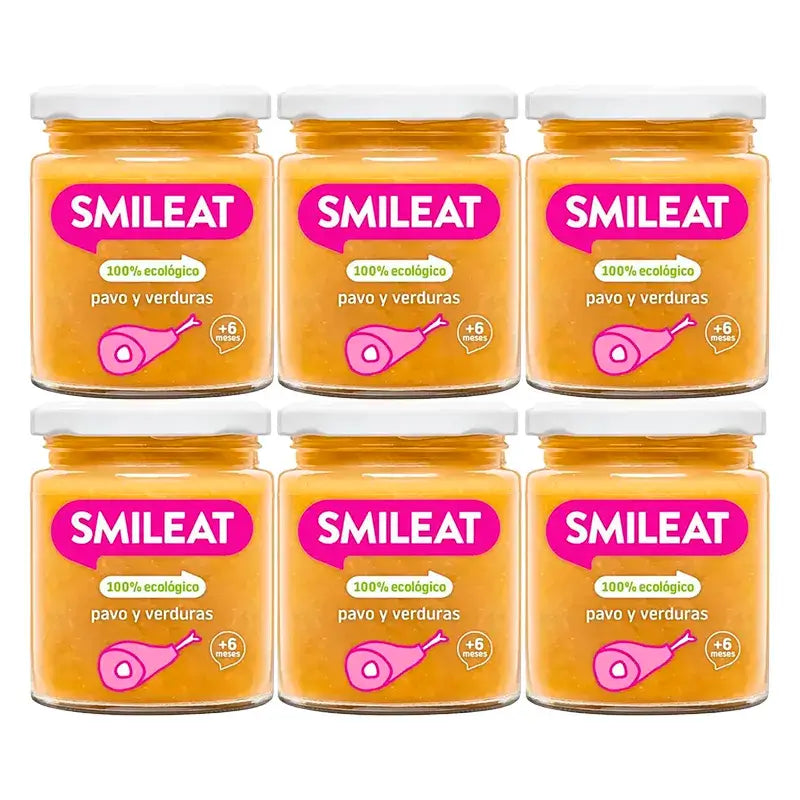 Smileat Turkey and Vegetable Tart, 6x230 Gr