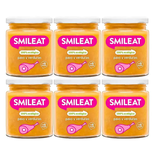 Smileat Turkey and Vegetable Tart, 6x230 Gr
